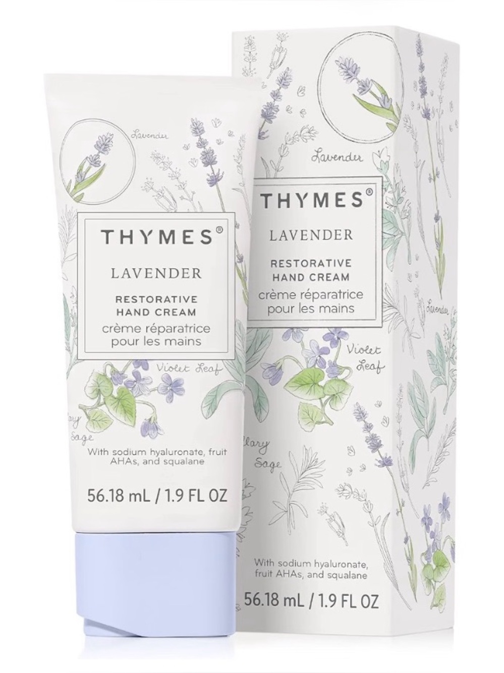 Thymes Restorative Hand Cream for Women & Men - (Lavender, 1.9 fl oz)